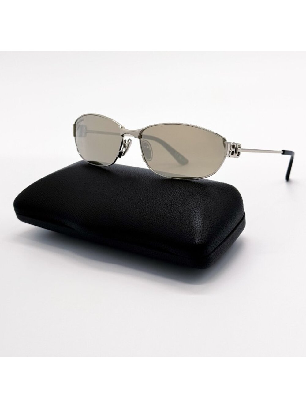 NEW BALENCIAGA BB0336S 006 SUNGLASSES SILVER WOMEN EYEWEAR BALENCIAGA - Picture 2 of 11